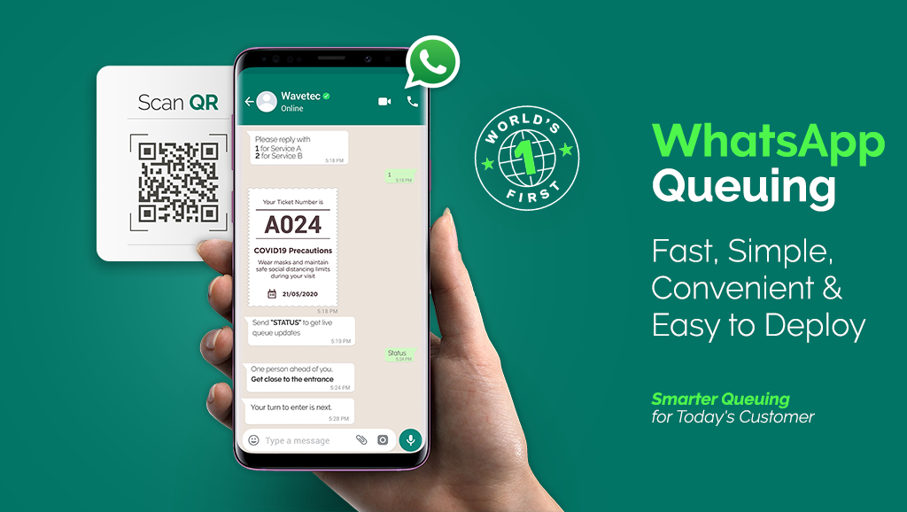 Wavetec Launches Worlds First WhatsApp Enabled Virtual Queuing System – Wavetec