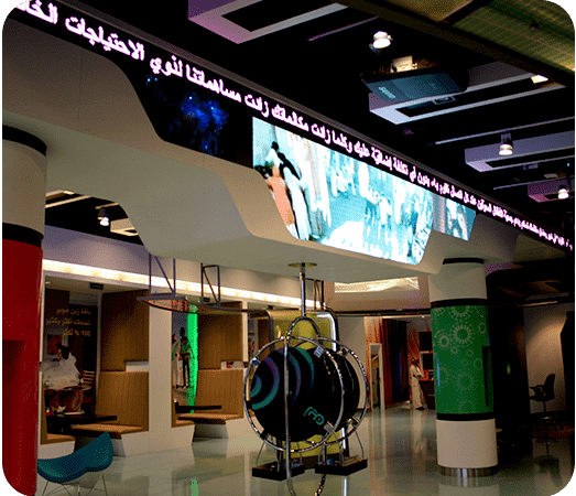 Zain Telecom 9 Wavetec Case Study Zain Telecom Large Indoor Led Screen Image Three