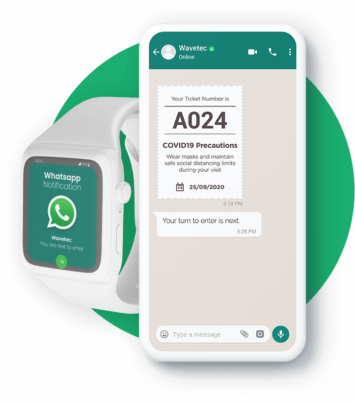 WhatsApp Virtual Queuing Solution - Wavetec WhatsApp Virtual Queuing Solution