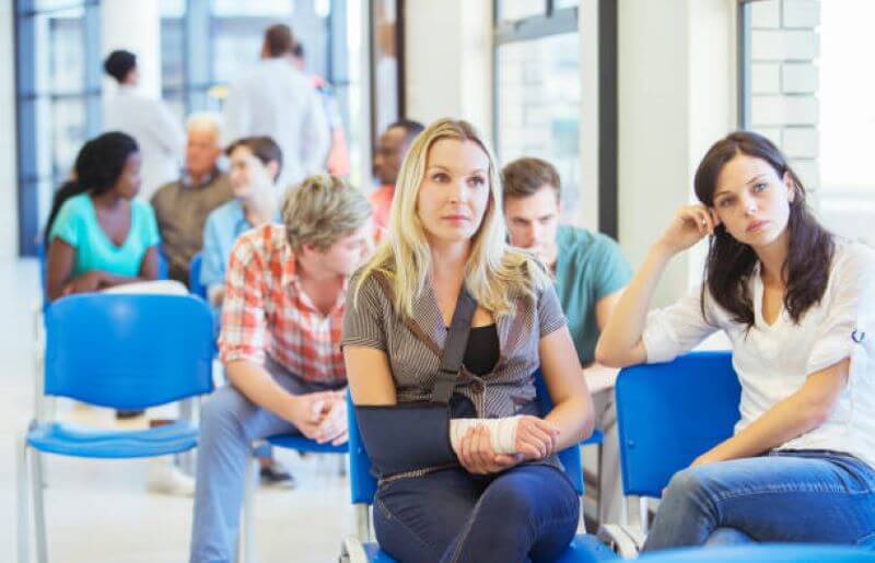 long hospital waiting lines