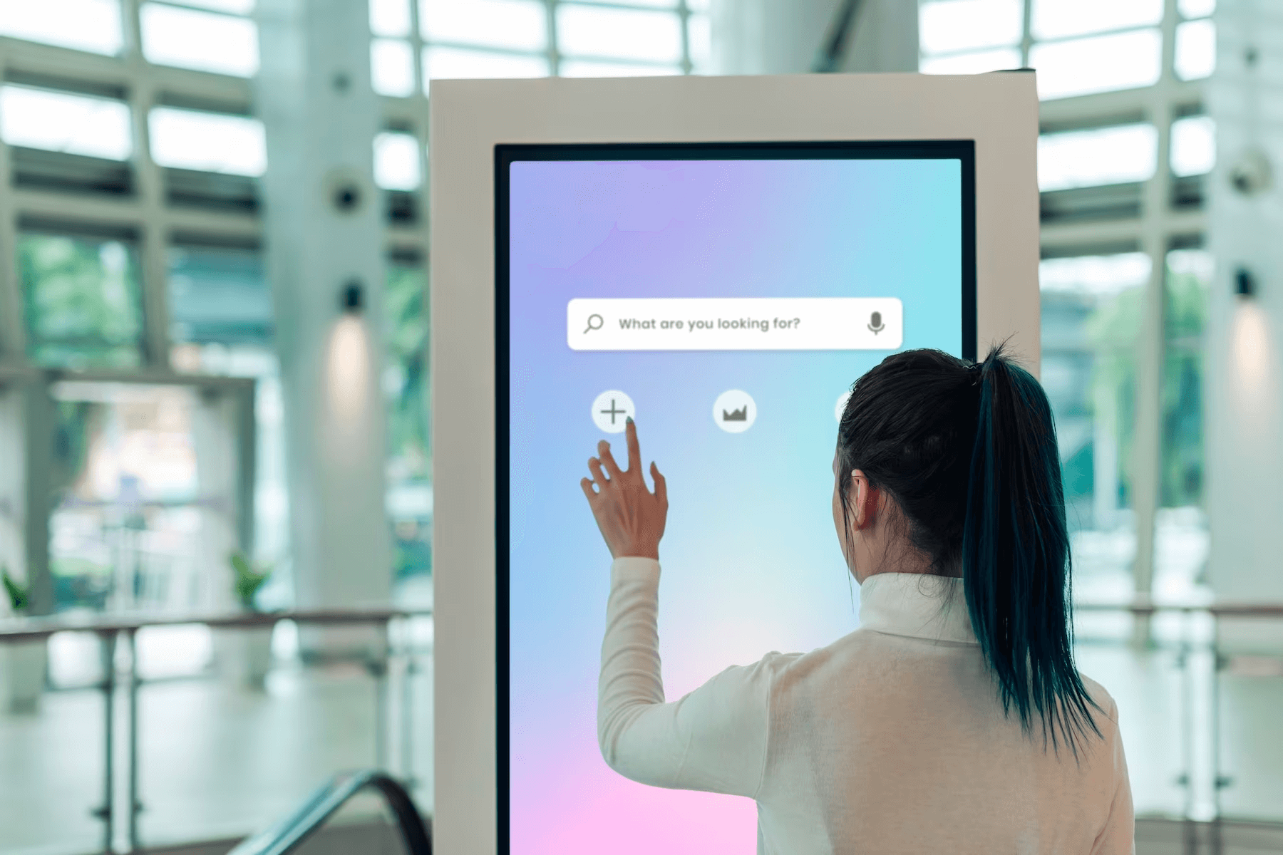 improved efficiency with self-service kiosks