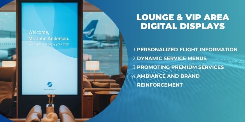 Lounge & VIP Area Digital Displays