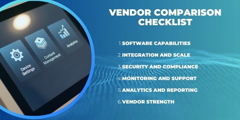 Vendor Comparison Checklist
