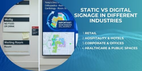 Static vs Digital Signage: Which One to Choose? – Wavetec Blogs
