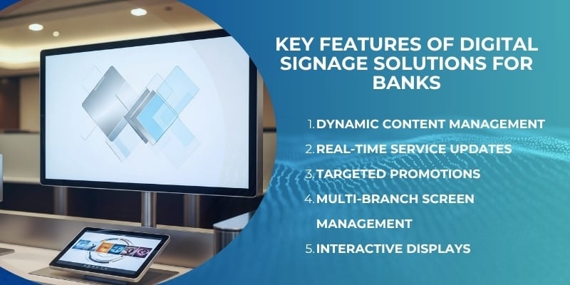 Key Features of Digital Signage Solutions for Banks