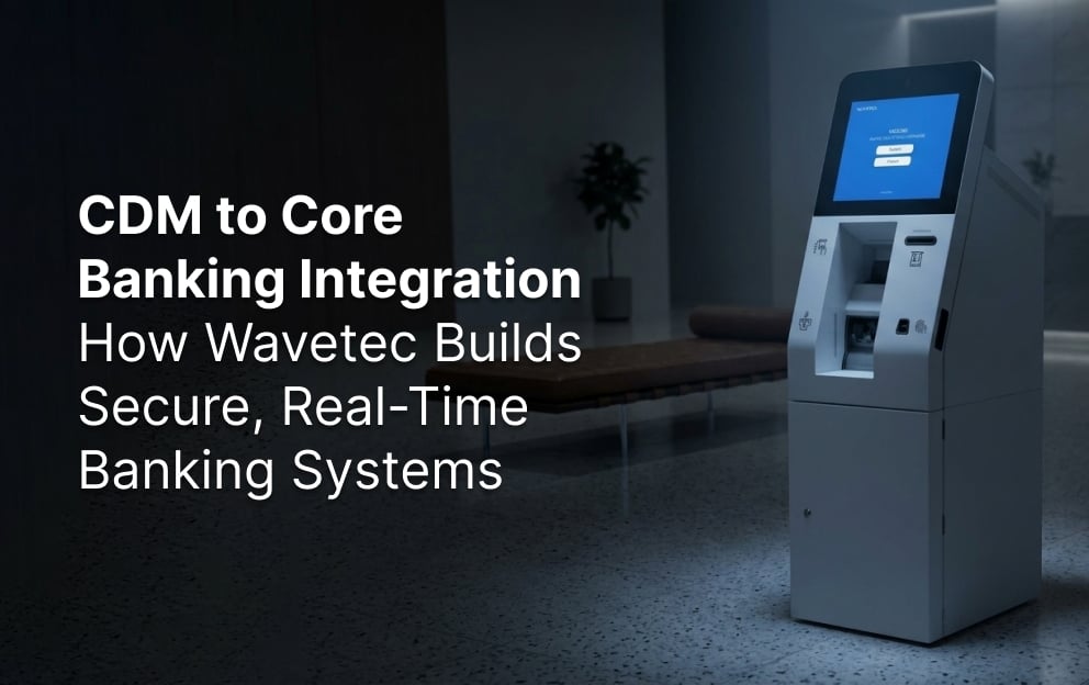 CDM to Core Banking Integration How Wavetec Builds Secure, Real Time Banking Systems