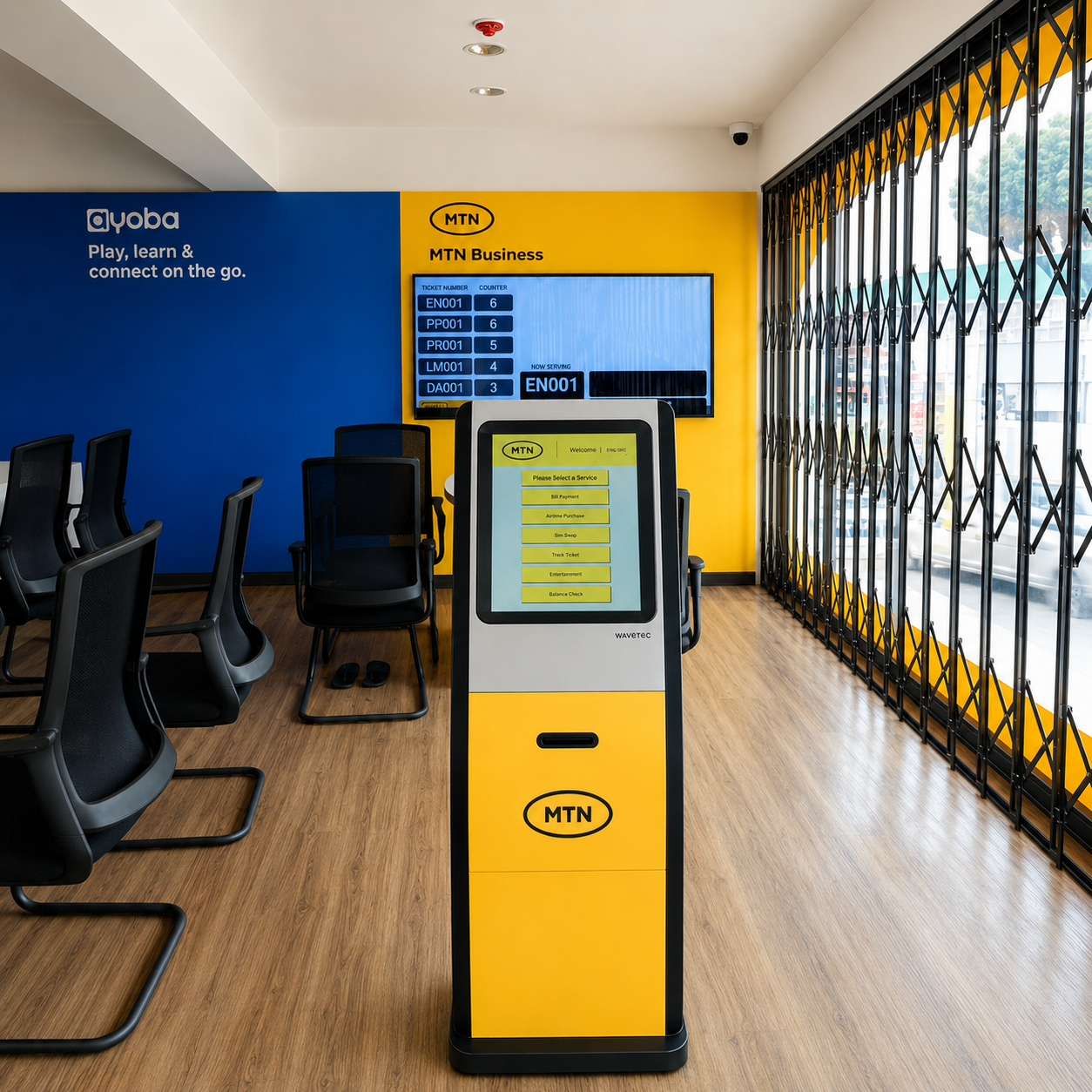 MTN, Ghana 2 MTN ghana wavetec queue management kiosk