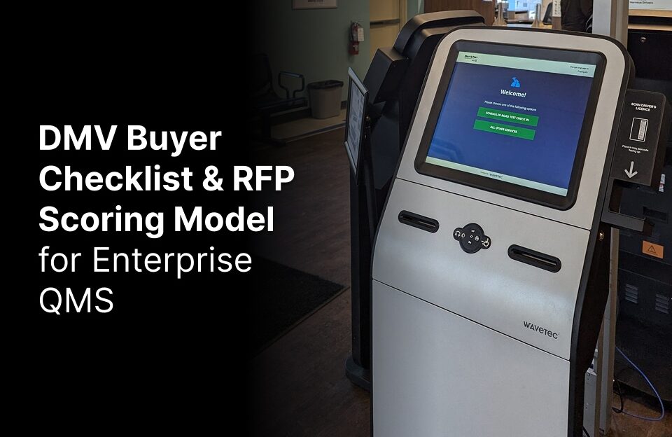 DMV Buyer Checklist & RFP Scoring Model for Enterprise QMS