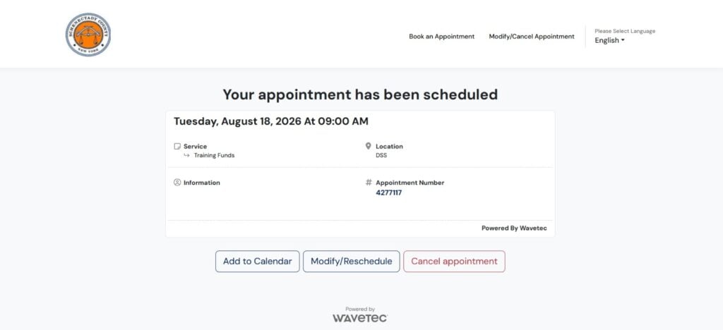 schenectady virtual queuing wavetec