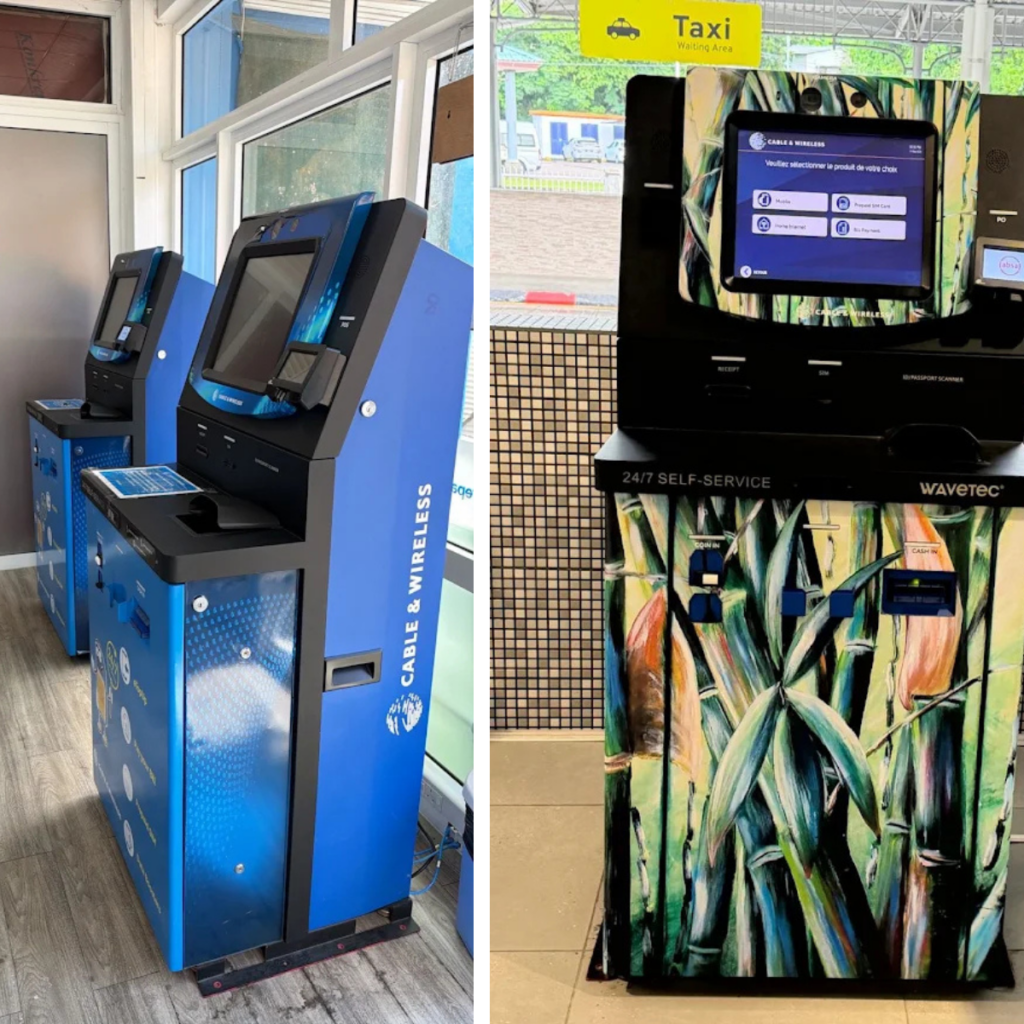 Cable & Wireless Seychelles wavetec telecom self service kiosk