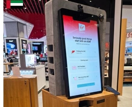 Virgin Mobile UAE Goes Live with a Custom-Built, Fully Digital Wavetec Self Service Kiosk at Dubai Mall