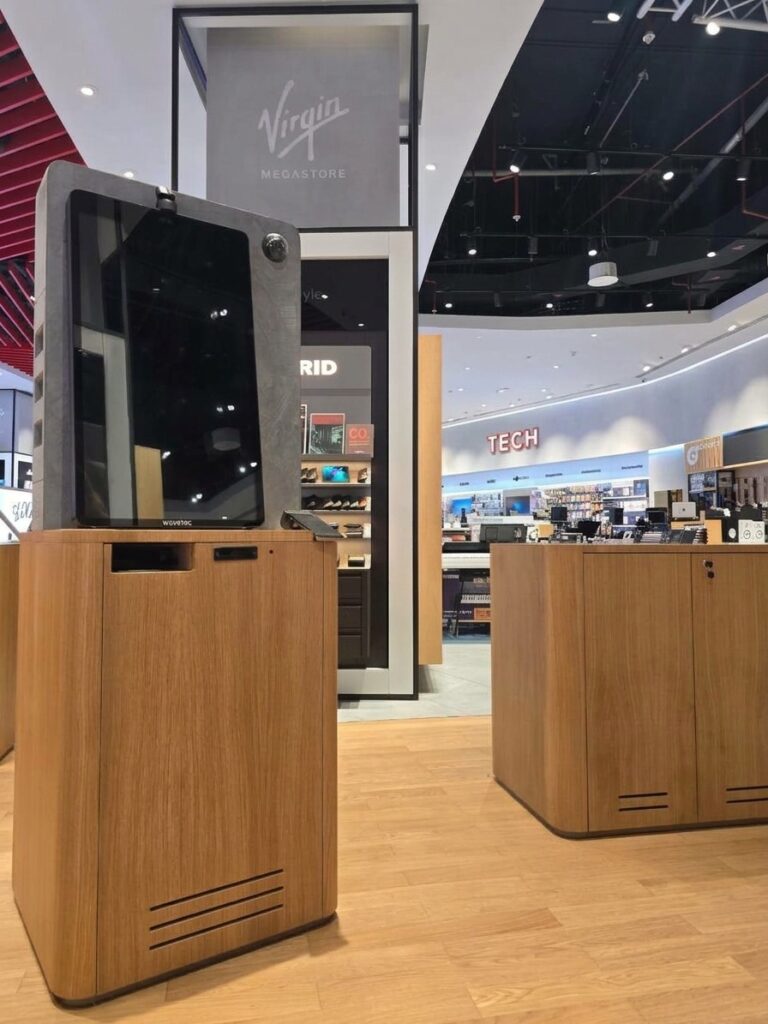 Virgin Mobile UAE Goes Live with a Custom-Built, Fully Digital Wavetec Self-Service Kiosk at Dubai Mall